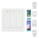 thumbnail image 4 of Panel de interruptor de pared de 3 vías para Alexa/para Control de voz de Google Enchufe europeo 110-240V para Tuya Zigbee, 4 of 5
