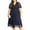 1# Navy Blue, variant on LapaPlus Womens Plus Size Formal Dress Shiny Satin Evening Party Cocktail Maxi Dresses