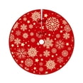 thumbnail image 1 of Falda de árbol de Navidad de dibujos animados, adornos navideños para el hogar, manualidades, Papá Noel, muñeco de nieve, copo de nieve, Feliz Navidad, 90CM, 1 of 4