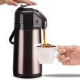 thumbnail image 1 of Jarra de café Airpot PARACITY mejorada de acero inoxidable de 2,5 litros, 1 of 7