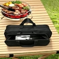 thumbnail image 1 of EGNMCR Storage Containers Multi Purpose Oxfords Cloth Storage Bag Heavy Duty Waterproof Zippered Portable Organizer Bag For BBQ Tools Car Emergency Kits Small Tools Oxford Clothss Storage Bagss, 1 of 6