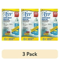 (3 pack) Ayr Saline Nasal Rinse Kit 100 Count