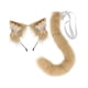 thumbnail image 2 of Diadema con orejas y cola de gato, aro para el pelo, accesorios para disfraz de gato para mujeres y niñas, fiestas temáticas de animales de cumpleaños Marrón Yinane Disfraz de juego de cosplay, 2 of 8