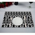 thumbnail image 1 of EREHome Set de 2 Sets de Table boho hippy Noir et Blanc 12x18 Pouces, 1 of 2