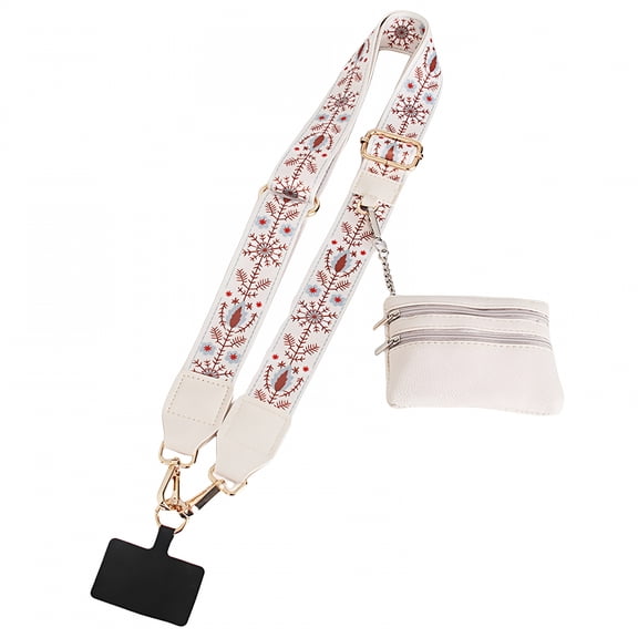 GASTROPOD 2/1pcs Clip and Go Phone Strap with Zipper Pouch,Crossbody Adjustable Chain Lanyard with PU Leather Wallet for All Phones