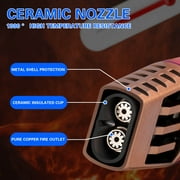 Mini Torch Lighter Windproof Jet Blue Flame Lighters Electric Lighter, Powerful Firepower Adjustable Dual-Arc Torch Lighter Bright Fire Lighter is Portable for Men