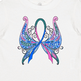 thumbnail image 4 of Inktastic Thyroid Cancer Awareness with Butterfly Ribbon Words Boys or Girls Baby T-Shirt, 4 of 5