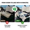 thumbnail image 4 of Golf Cart Seat Covers for 2 Seater, Blue Spring Floral Soft Microfiber Cart Seat Towel Blanket, Tulip Summer Botanical Absorbent Breathable Non Slip Bench Seats Protector for Golf Course 51"x31", 4 of 9