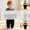 thumbnail image 5 of Ulanda Toddler Boy Clothes Fall Winter Outfit Sweatshirt Pants Boys Fashion Clothes Color Block Long Sleeve Sweatshirt Pants Outfit Set (Blue, 18-24 Months), 5 of 8