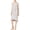 Gray, variant on Womens Gray Sleeveless Jewel Neck Below The Knee Sheath Dress Size: XS