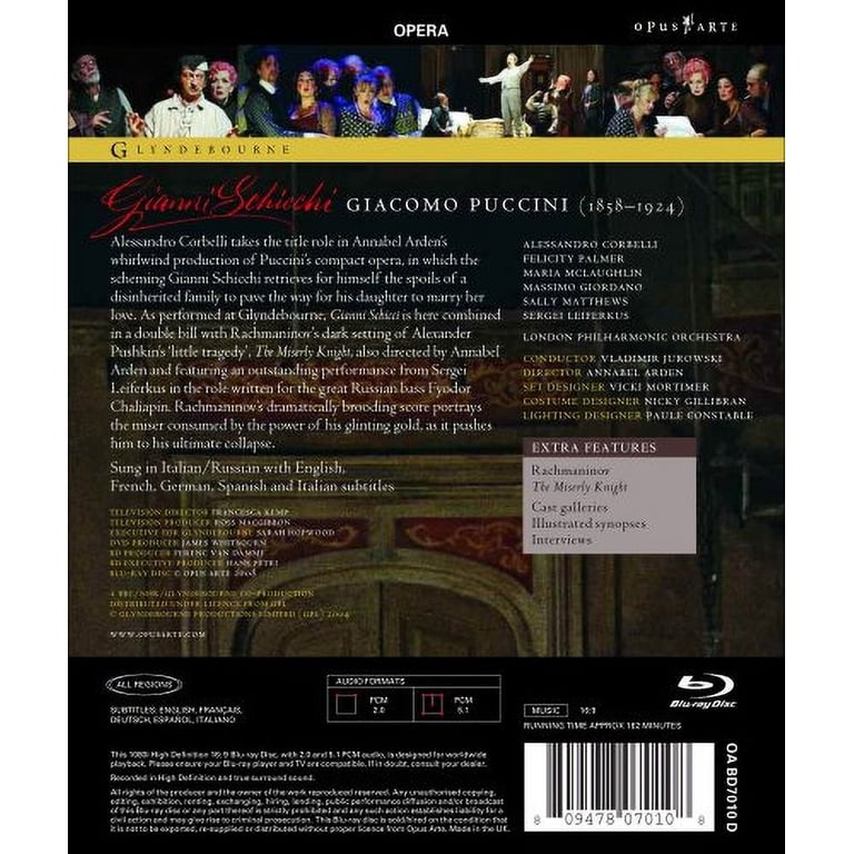 Gianni Schicchi [Blu-ray] 【公式通販】