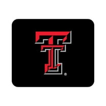 Black Texas Tech Red Raiders Primary Logo Mouse Pad
