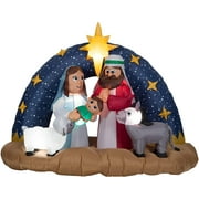 Airblown Snowy Night Nativity Inflatable