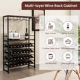 thumbnail image 3 of Giantex 32 Bottle Industrial Wine Rack, 4-Tier Wine Storage Racks, Multifunctional  Wine Holder Stand Display, 3 of 7
