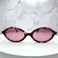 thumbnail image 2 of New MIU MIU Brown Tortoise Authentic Oval Gold Logo Authentic MU04ZS VAU50D, 2 of 6