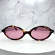 thumbnail image 3 of New MIU MIU Sunglasses Brown Tortoise Skinny Round Gold Metal Logo Authentic, 3 of 6