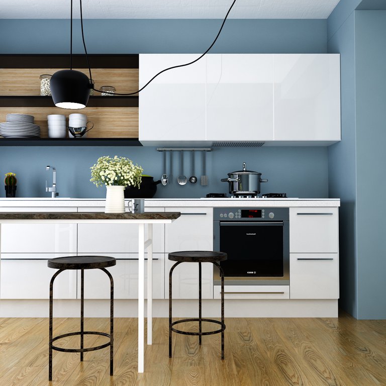 Glossy White Wallpaper