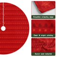thumbnail image 6 of 36 Inch Christmas Tree Skirt – Velvet Plush Tree Mat, Soft Thickened Polyester with Red Ties, Single-Sided Printing, Available in 30in/36in/48in, Perfect for Holiday Xmas Tree Decoration, 6 of 7