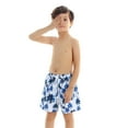 thumbnail image 5 of Nituyy Family Matching Leaves Print Swimwear, Father Son Swim Trunks/Boys Tops Shorts Bathing Suits, 5 of 7