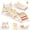 Multicolor, variant on BlueWood Triangle Climbing Set Indoor Playground Wood Arch Climber for Kids 4-Piece