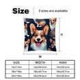 thumbnail image 5 of Corgi Velvet Throw Pillow Covers Set of 2 with Unique Patterns for Bed and Sofa, Available in 16x16, 18x18, and 20x20 Inches for Various Occasions, 5 of 6