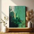 thumbnail image 6 of UXIEQU Abstract Cityscape Green Texture Canvas Wall Art Print 15.75x11.81 Inches, 6 of 8