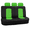 Green, variant on Premium Faux Leather Car Seat Covers and Headrest Cover, Breathable Material Cushions Universal Fit for Most Cars, Blue