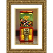 Colletta, TR 17x24 Gold Ornate Wood Framed with Double Matting Museum Art Print Titled - Gumball Machine X