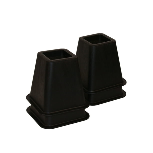 Mainstays Bed Riser, Black, 4pc