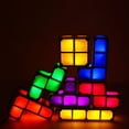 thumbnail image 4 of Lámpara de noche Tetris apilable, 7 piezas DIY LED 7 colores 3D Puzzle Sensor Lámpara de mesa entrelazada Iluminación DIY Bloques de construcción mágicos Luces brillantes, 4 of 5
