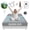 Gray, variant on Alow Grounding Sheets Full Size 90% Organic Cotton + 10% Pure Silver Gray Fiber Grounding Sheet Earth Connected Bedding with Grounding Cord Earth Connected Bedding