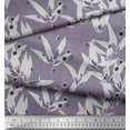 thumbnail image 2 of Soimoi Velvet Fabric Texture,Leaves & Black Sketch Flower Fabric Prints By Yard 58 Inch Wide, 2 of 3