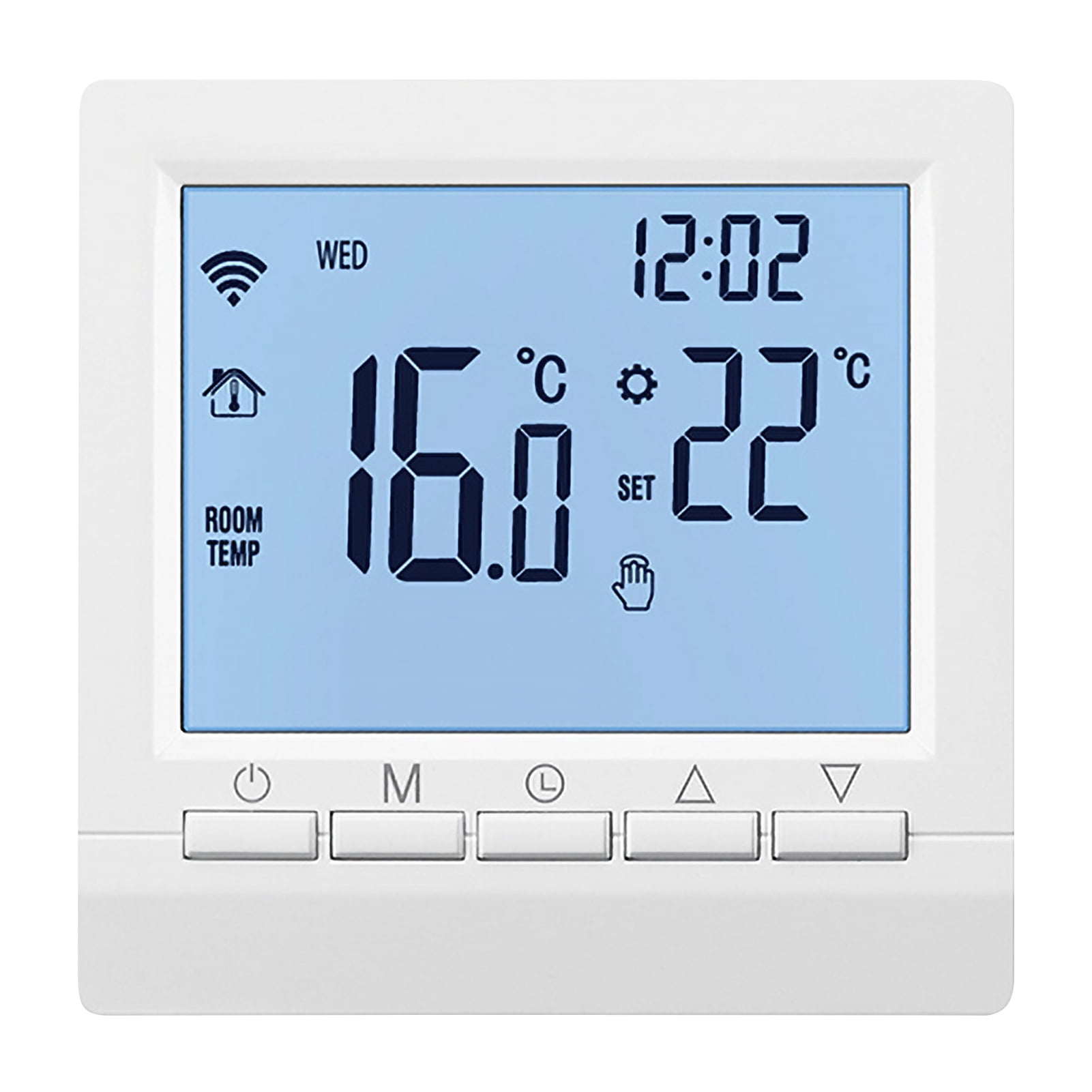 Amdohai Smart Thermostat WIFI Smart Heating Radiator Thermostat APP Control Digital Programmable Thermostat Indoor Constant Temperature Controller Freezing Backlit LCD Display
