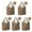 Halloween Pumpkins and-1, variant on 5 Pack Foldable Shopping Bag,Halloween Pumpkins and Spooky Trees Reusable Grocery Bags with Pockets,Large Reusable Tote Bags with Handles Waterproof & Lightweight