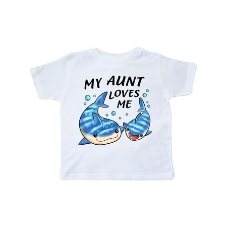 

Inktastic My Aunt Loves Me- Whale Shark Gift Toddler Boy or Toddler Girl T-Shirt