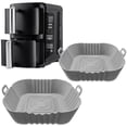 thumbnail image 1 of Revestimientos de silicona para freidora de aire para Ninja Double Stack 7.6L SL300UK y SL201 8QT: Accesorios Ninja de doble apilamiento, contenedores DoubleStack, revestimientos de silicona dobles pa, 1 of 5