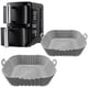 thumbnail image 1 of Revestimientos de silicona para freidora de aire para Ninja Double Stack 7.6L SL300UK y SL201 8QT: Accesorios Ninja de doble apilamiento, contenedores DoubleStack, revestimientos de silicona dobles pa, 1 of 5