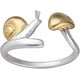 thumbnail image 1 of Cute mushroom snail ring creative cartoon snail earrings adjustable gold and silver snail mushroom jewelry for girls, 1 of 4