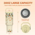 thumbnail image 5 of 30 Oz Floral Tumbler For Women with Handle and Straw,Stainless Steel Vacuum Insulated Coffee Travel Iced Water Bottle Cup Mug for Lady, Mothers Day Birthday Christmas Gifts for Women Girl, 5 of 6