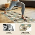 thumbnail image 4 of Paw Prints Hot Yoga Mat Towel Non Slip for Hot Yoga - Quick-Drying Yoga Mat Cover with 4 Corner Pockets with Travel Bag - Hot Yoga Towel Non Slip Grip Moisture Wicking Sweat 70"x26", 4 of 6