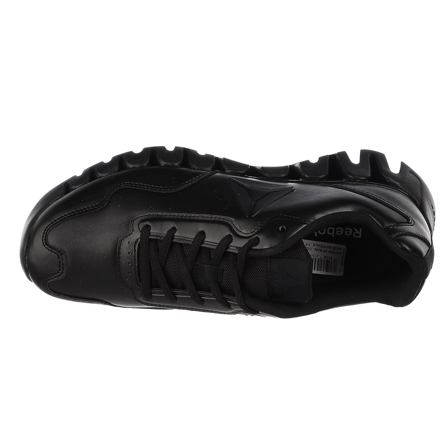 reebok zig pulse running shoe - black/black/matte - mens 