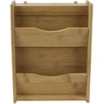 thumbnail image 2 of Linen Store Bamboo 2 Tier Mail and Key Holder, Decorative Wall Mounted Key and Mail Rack Organizer Door in Door and Letter Sorter Holder for Entryway, Kitchen, Mudroom, Home Office Organization, 2 of 6