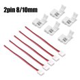 thumbnail image 2 of Conector de cinta LED de 2 pines, accesorios de tira LED, 8/10mm, adecuado para 2835, 3528, 5050, 5730, 5630, SMD, 5/10 Uds., 2 of 4