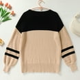 thumbnail image 5 of IDOPIP Sweatshirts for Women Crewneck Casual Pullover Tops Long Sleeve Shirts Loose Fit Tops, 5 of 8