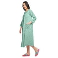 thumbnail image 2 of Moomaya Printed 3/4 Sleeve Nightdress Nursing Cotton Sleepwear For Women, 2 of 6