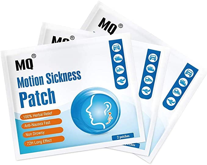 MOTION SICKNESS MINI PATCHES ANTI NAUSEA TRAVEL VOMITING PAIN RELIEF CAR SEA AIR 