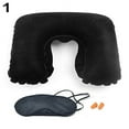 thumbnail image 5 of Walbest 3Pcs/set Inflatable Neck Travel U Pillow Head Rest Cushion/Eye Mask/Earbuds for Holiday Car Flights Sleeping, 5 of 7