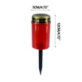 thumbnail image 2 of Clearance Under 10$! Outdoor Camping Light Solar Candle Light LED Cemetery Light Teaching Home Decoration Decoration Decoration Small Gift And Floor Insert Light, 2 of 6