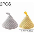 thumbnail image 2 of 2 Pieces Mini Oven Mitts Japanese Triangle Pot Handle Lid Scald Proof Pot Knob Cloth Lid Holder For Pot Lid Casserole Microwave Kitchen, 2 of 4