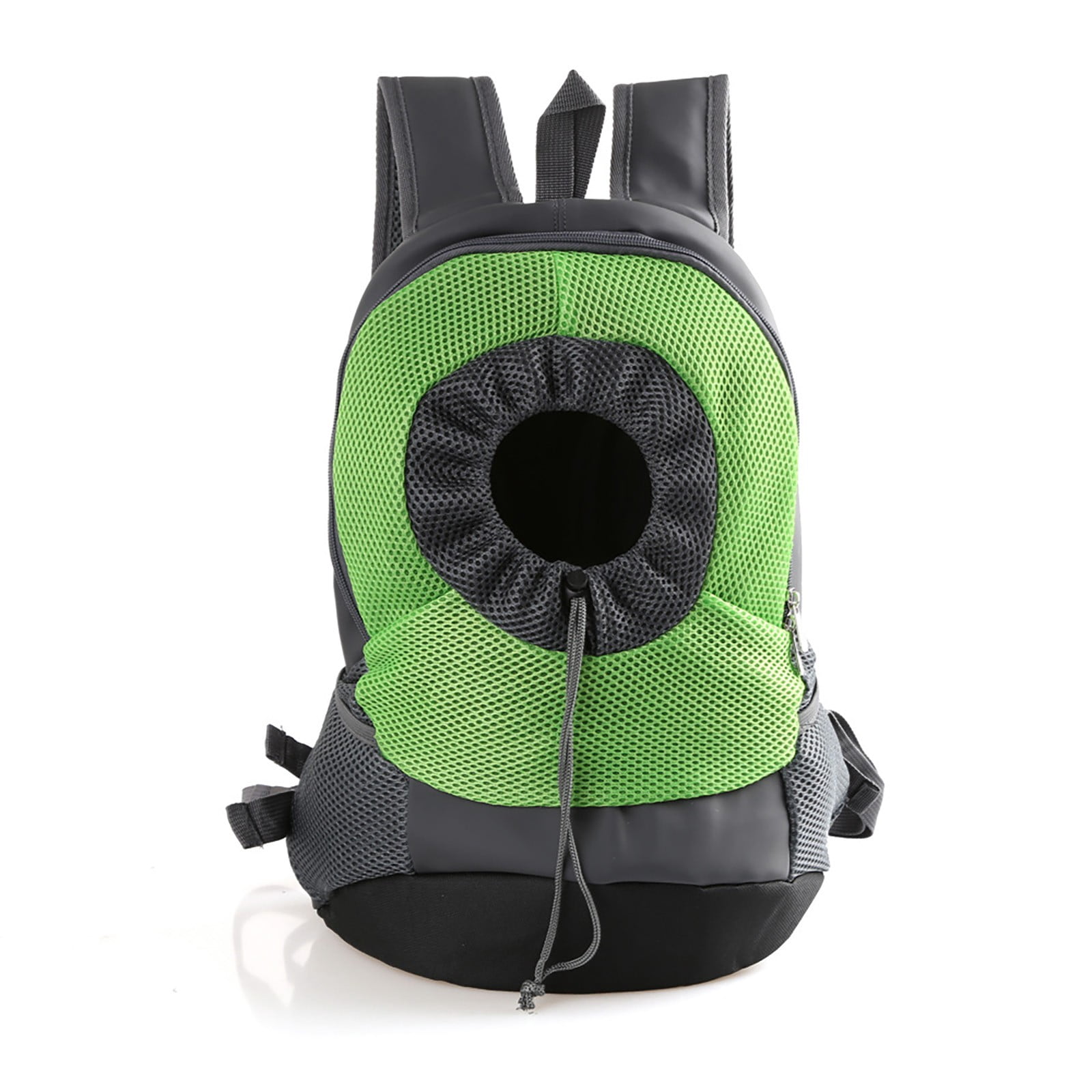 JAHH Foldable Mesh Pet Carrier Backpack, Breathable Dog Shoulder Bag with Chest Strap, Collapsible Cat Travel Bag for Small Animals Outdoor Vet Visits